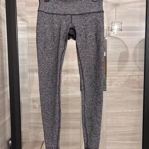Gray Lulu High-Waisted Leggings